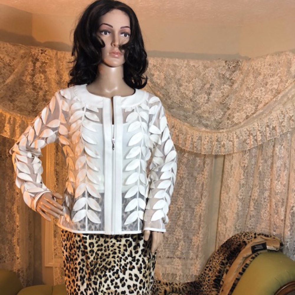 Rare Luxury Leaf Jacket NWOT - Picture 2 of 6